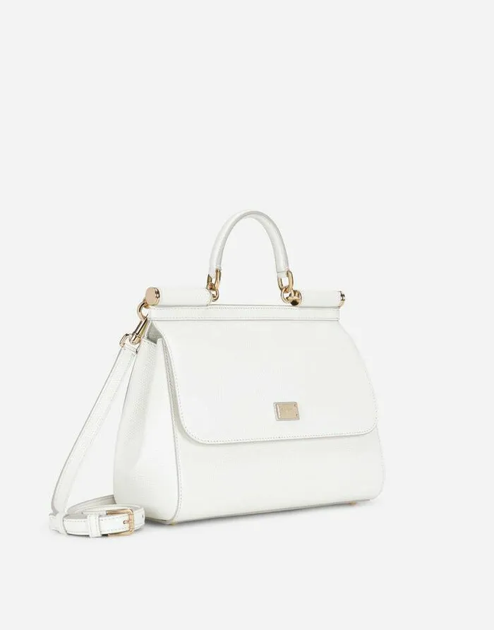 Dolce and Gabbana Handbags Women Large Sicily Handbag White Dolce and Gabbana Handbags Women Large Sicily Handbag White