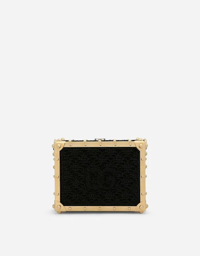 Dolce and Gabbana Handbags Women Raffia Crochet Dolce Box Bag Multicolor Dolce and Gabbana Handbags Women Raffia Crochet Dolce Box Bag Multicolor