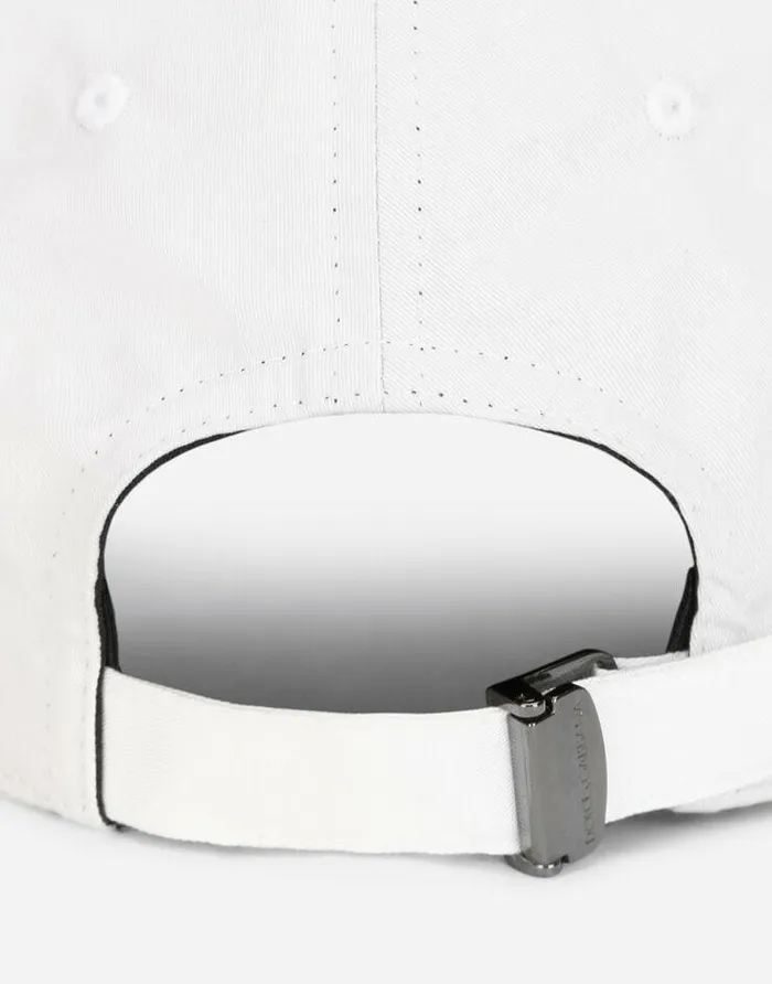 Dolce and Gabbana Hats And Gloves Men Baseball Cap With Branded Plate White Dolce and Gabbana Hats And Gloves Men Baseball Cap With Branded Plate White
