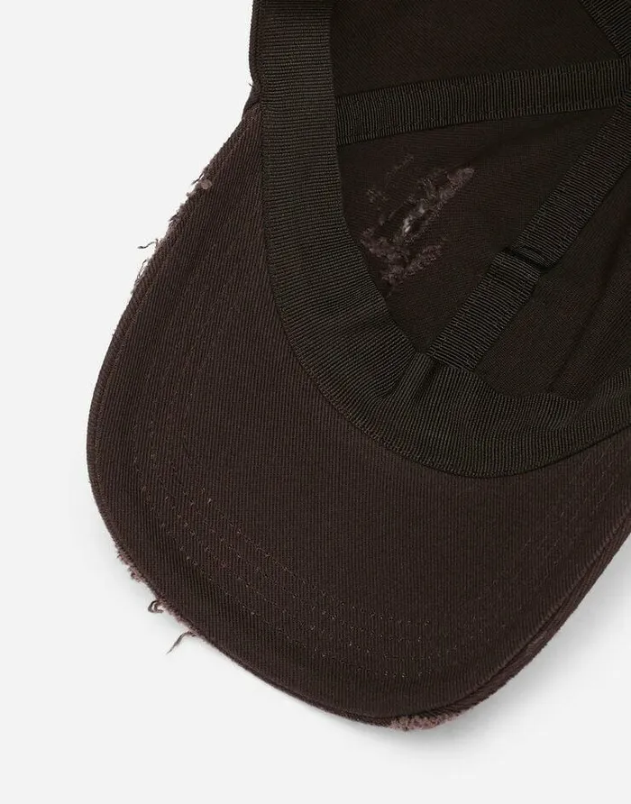 Dolce and Gabbana Hats And Gloves Men Cotton Baseball Cap With Logo Tag Brown Dolce and Gabbana Hats And Gloves Men Cotton Baseball Cap With Logo Tag Brown