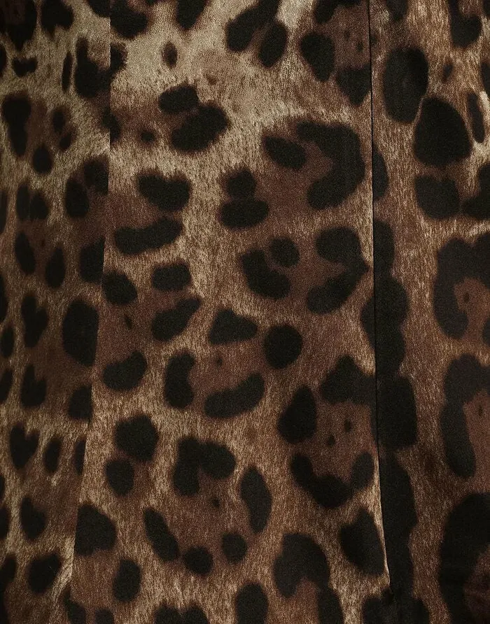Dolce and Gabbana Shirts And Tops Women Leopardprint Satin Top With Lace Inlay Animal Print Dolce and Gabbana Shirts And Tops Women Leopardprint Satin Top With Lace Inlay Animal Print