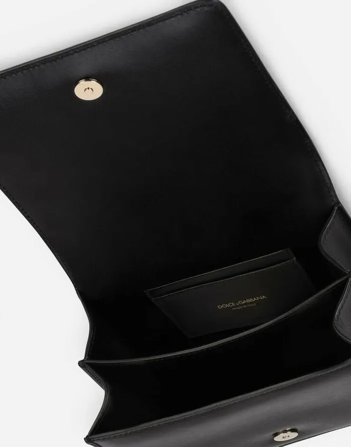 Dolce and Gabbana Shoulder And Crossbody Bags Women Calfskin Crossbody 35 Bag Black Dolce and Gabbana Shoulder And Crossbody Bags Women Calfskin Crossbody 35 Bag Black