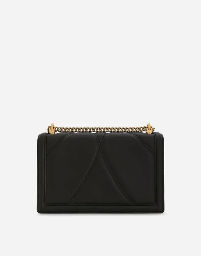 Dolce and Gabbana Shoulder And Crossbody Bags Women Large Devotion Bag In Quilted Nappa Leather Black Dolce and Gabbana Shoulder And Crossbody Bags Women Large Devotion Bag In Quilted Nappa Leather Black
