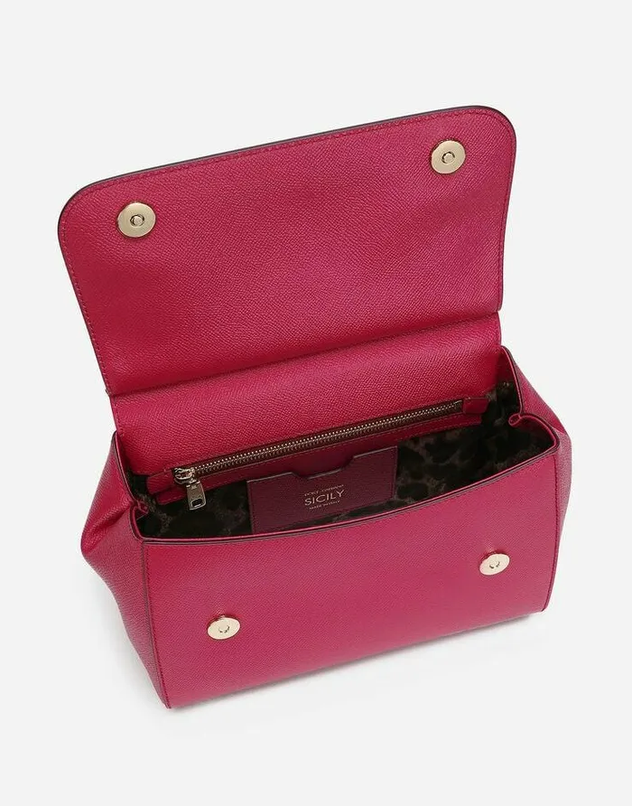 Dolce and Gabbana Sicily Women Large Sicily Handbag Fuchsia Dolce and Gabbana Sicily Women Large Sicily Handbag Fuchsia