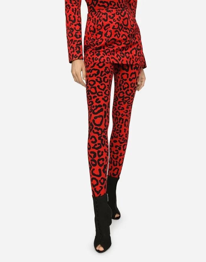 Dolce and Gabbana Skirts Women Leopardprint Brocade Miniskirt Multicolor Dolce and Gabbana Skirts Women Leopardprint Brocade Miniskirt Multicolor