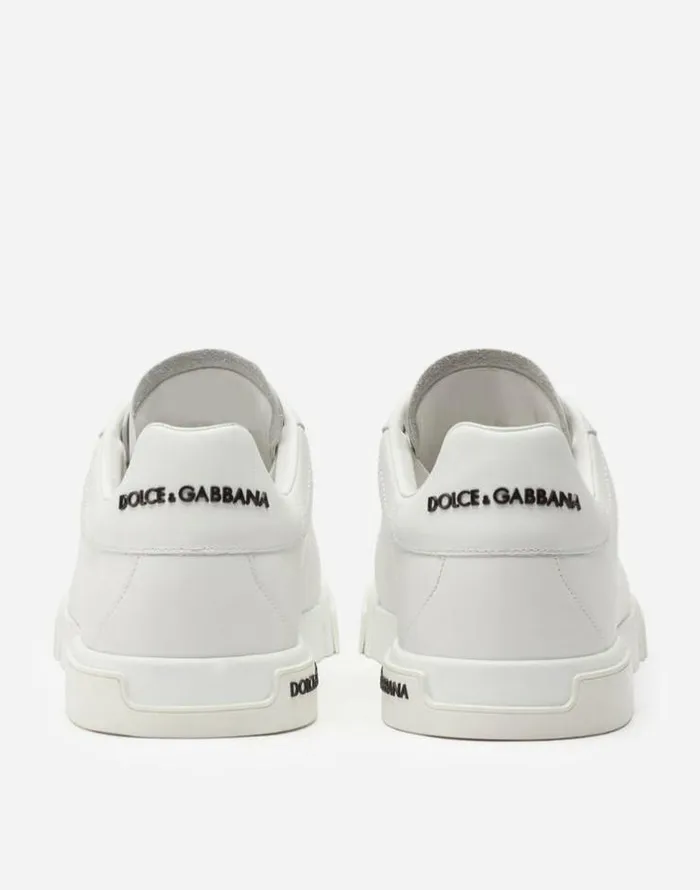 Dolce and Gabbana Sneakers Men Calfskin Nappa Portofino Sneakers White Dolce and Gabbana Sneakers Men Calfskin Nappa Portofino Sneakers White