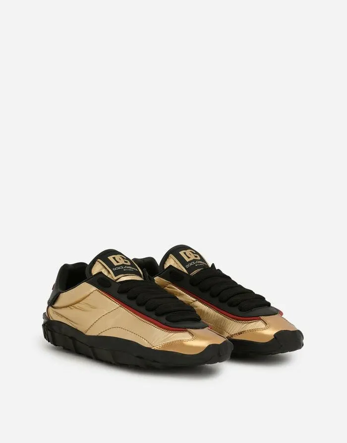 Dolce and Gabbana Sneakers Men Mixedmaterial Old Runner Sneakers Black Dolce and Gabbana Sneakers Men Mixedmaterial Old Runner Sneakers Black