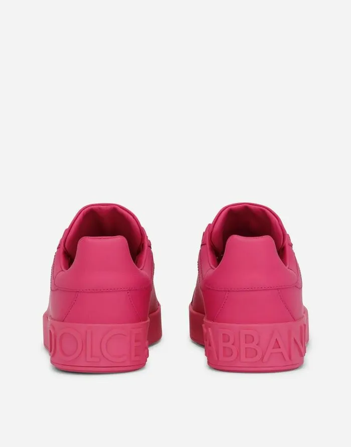 Dolce and Gabbana Sneakers Women Calfskin Portofino Sneakers Pink Dolce and Gabbana Sneakers Women Calfskin Portofino Sneakers Pink