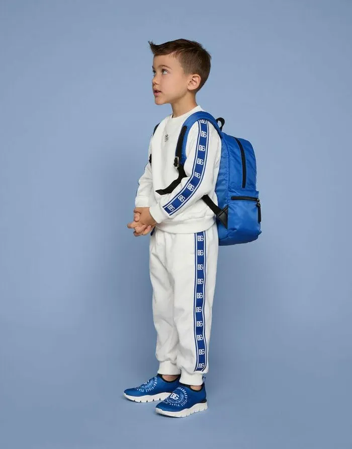 Dolce and Gabbana TShirts And Sweatshirts Children Jersey Roundneck Sweatshirt With DG Logo Band White Dolce and Gabbana TShirts And Sweatshirts Children Jersey Roundneck Sweatshirt With DG Logo Band White