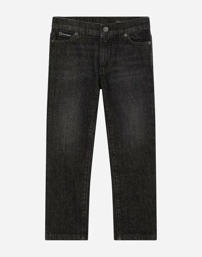 Dolce and Gabbana Trousers And Shorts Children 5pocket Stretch Denim Jeans Multicolor