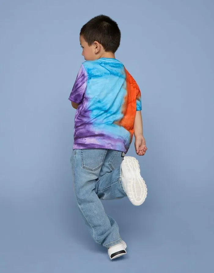 Dolce and Gabbana Trousers And Shorts Children Loose Light Blue Wash Jeans With Rips Multicolor Dolce and Gabbana Trousers And Shorts Children Loose Light Blue Wash Jeans With Rips Multicolor