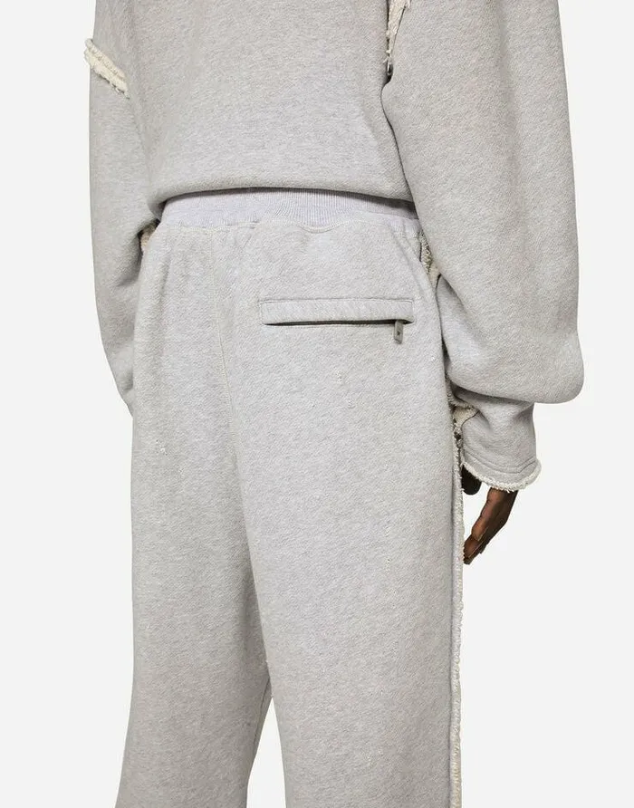 Dolce and Gabbana Trousers And Shorts Men Printed Jogging Pants With Small Abrasions Grey Dolce and Gabbana Trousers And Shorts Men Printed Jogging Pants With Small Abrasions Grey