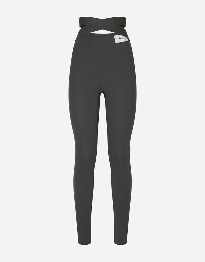 Dolce and Gabbana Trousers And Shorts Women KIM DOLCEandGABBANA Viscose Pants With Crossover Strap On The Waist Multicolor