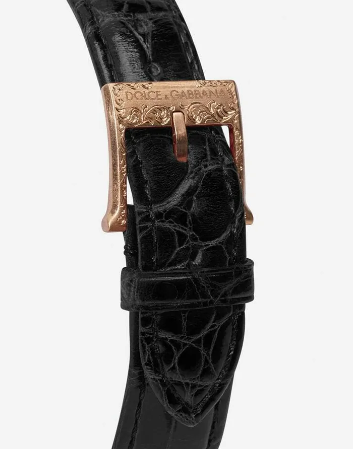 Dolce and Gabbana WatchesandStraps Women DG7 Gattopardo Watch In Red Gold With Black Mother Of Pearl And Diamonds Black Dolce and Gabbana WatchesandStraps Women DG7 Gattopardo Watch In Red Gold With Black Mother Of Pearl And Diamonds Black