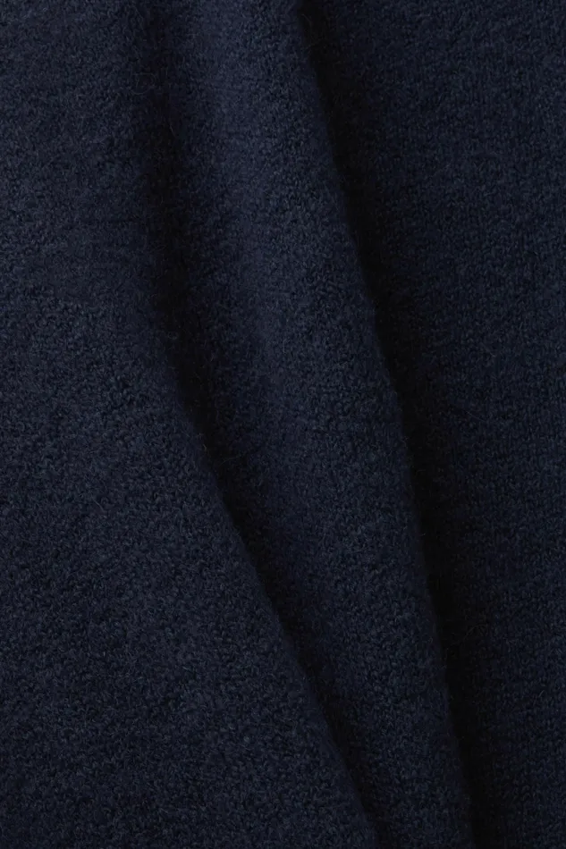 Dresses Jumpsuits Women Esprit Knit Cowl Neck Midi Dress Navy