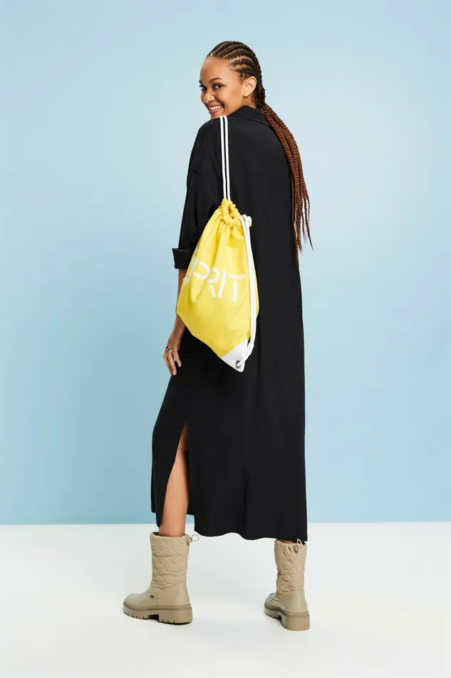 Dresses Jumpsuits Women Esprit Oversized Midi Shirt Dress Black