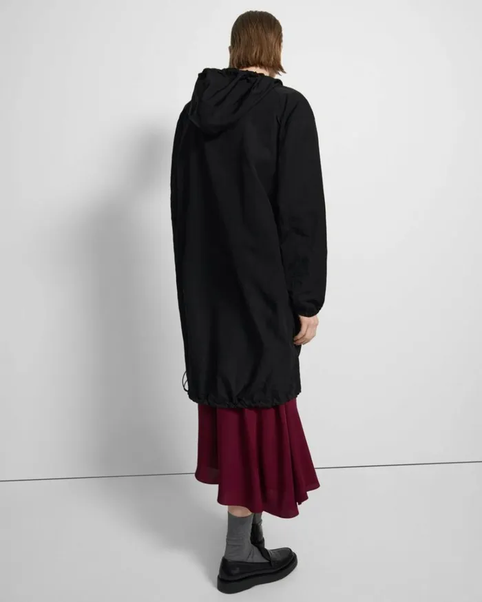 Dresses Jumpsuits Women Theory Recycled Tech Nylon Anorak Dress Black Dresses Jumpsuits Women Theory Recycled Tech Nylon Anorak Dress Black