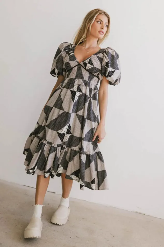 Dresses Women Bohme Brielle Patchwork Midi Dress