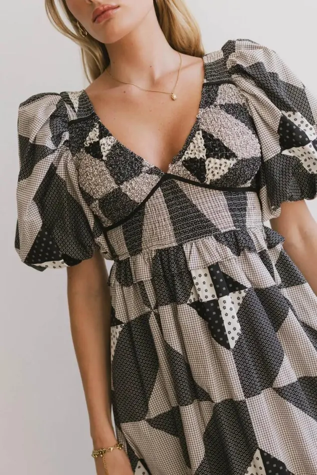 Dresses Women Bohme Brielle Patchwork Midi Dress
