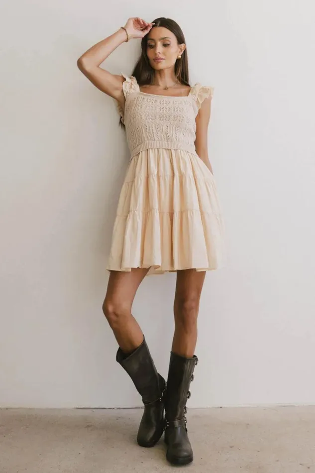 Dresses Women Bohme Lindie Knit Bodice Mini Dress