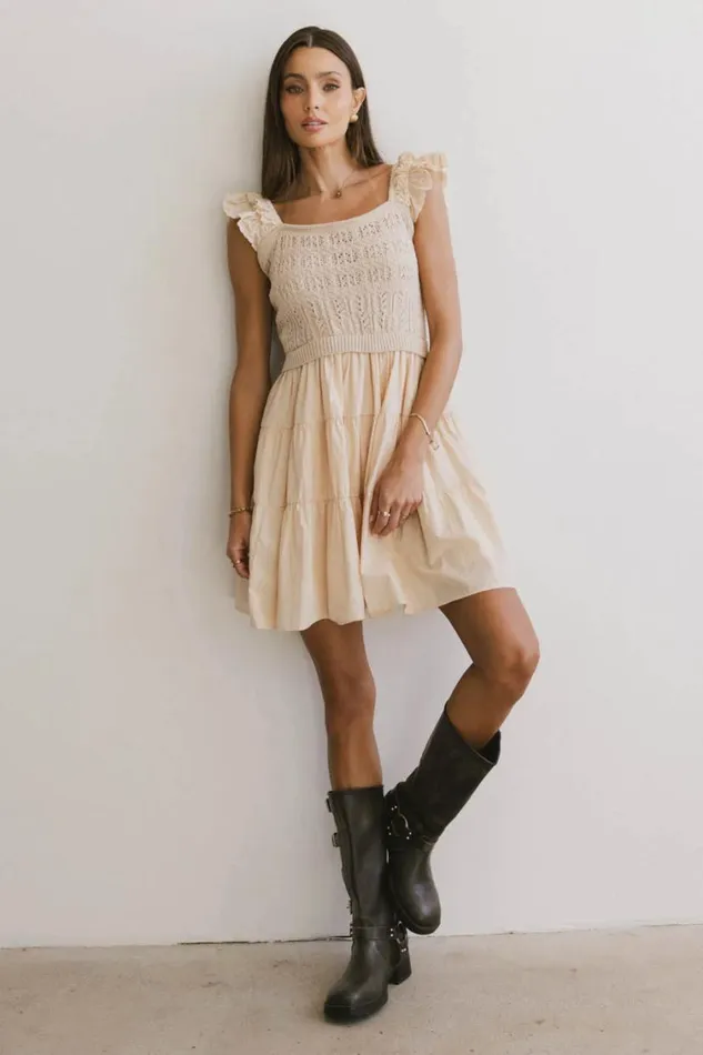 Dresses Women Bohme Lindie Knit Bodice Mini Dress