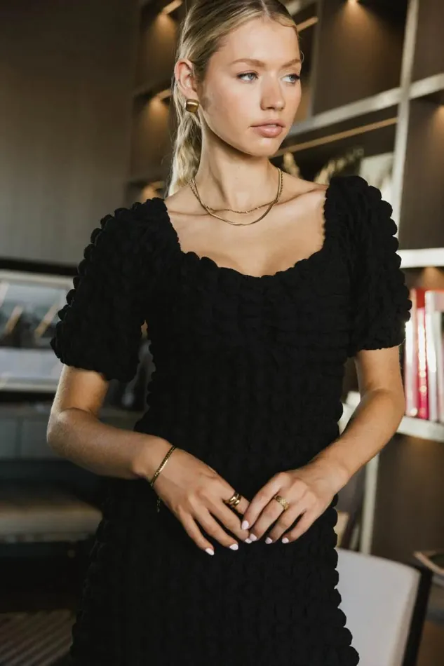 Dresses Women Bohme Miley Bubble Texture Dress In Black Black