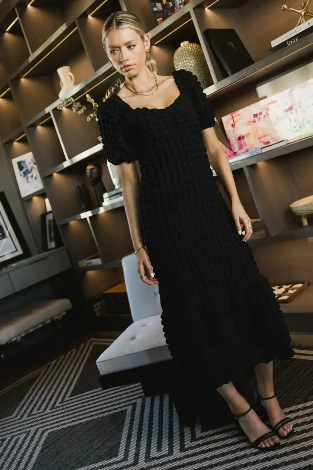 Dresses Women Bohme Miley Bubble Texture Dress In Black Black