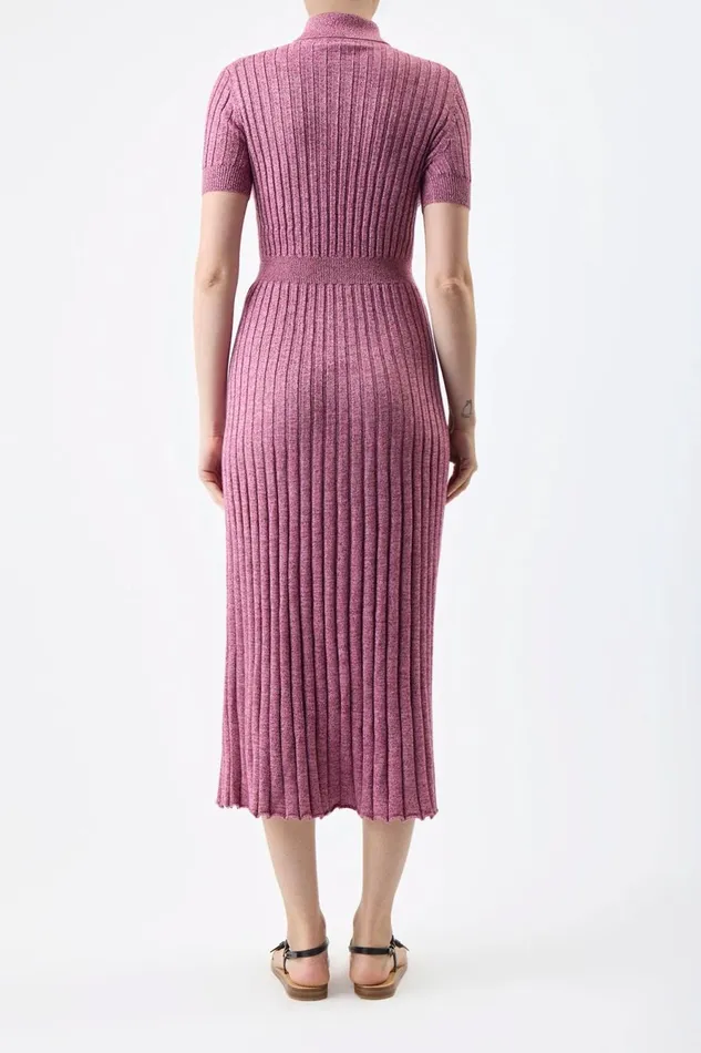 Dresses Women Gabriela Hearst Avant Knit Dress In Blush Multi Cashmere Silk