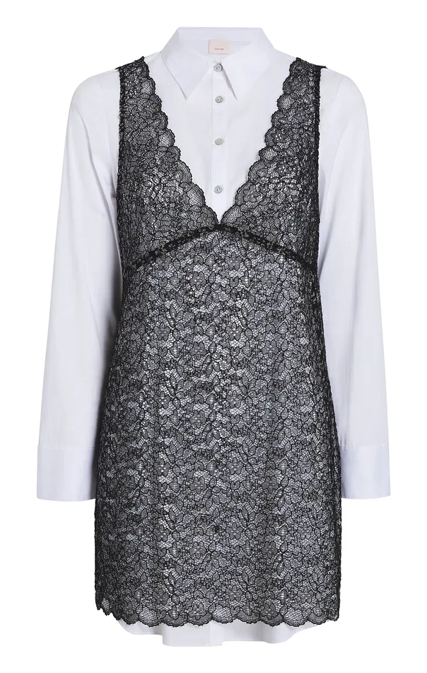 Dresses Women Lace Catilina Dress BlackWhite Cinq Sept