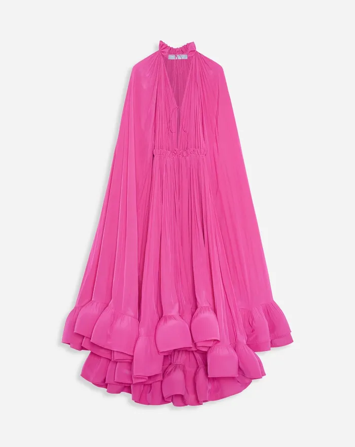Dresses Women LANVIN Long Charmeuse Dress Fuchsia