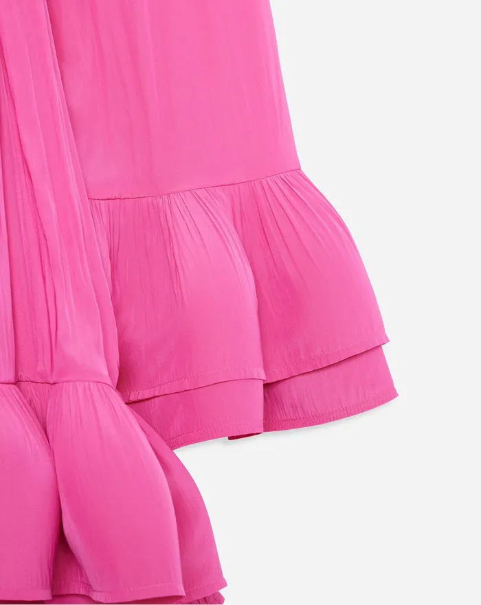 Dresses Women LANVIN Long Charmeuse Dress Fuchsia