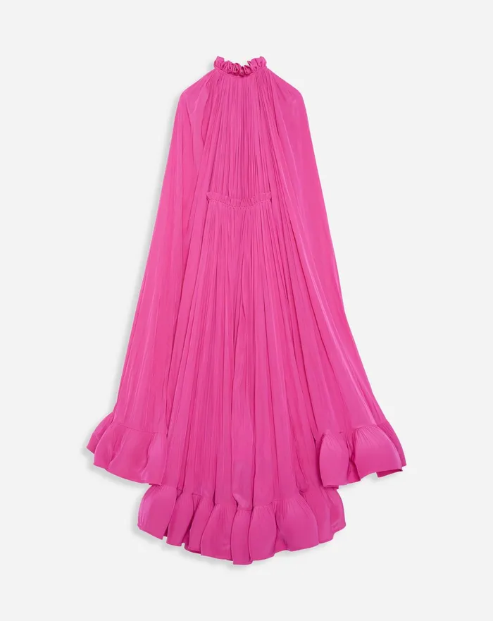 Dresses Women LANVIN Long Charmeuse Dress Fuchsia