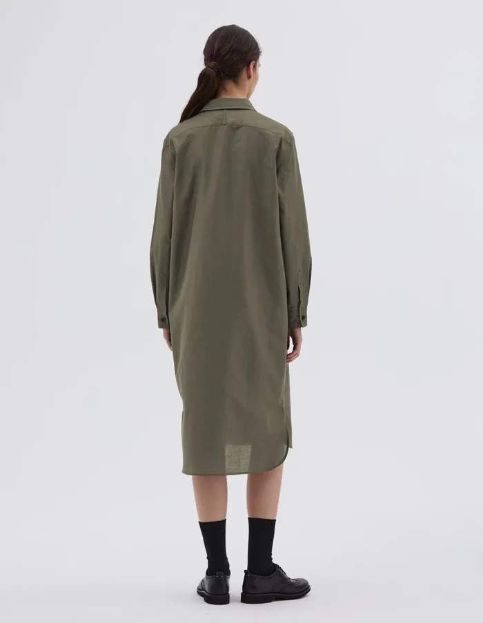 Dresses Women Margaret Howell Double Pocket Dress Bayleaf