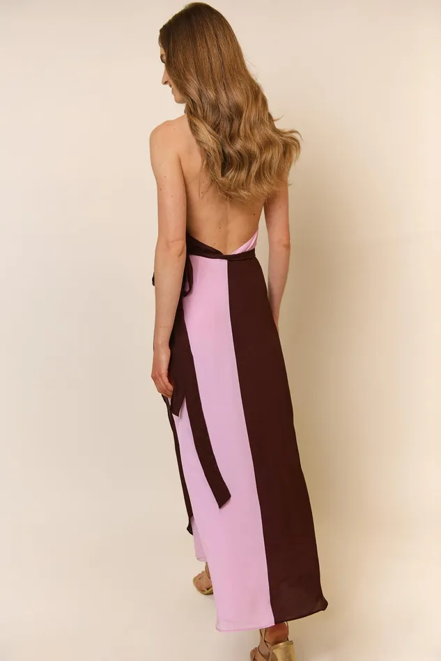 Dresses Women RIXO Bluebelle Chocolate Lilac Mix Dresses Women RIXO Bluebelle Chocolate Lilac Mix