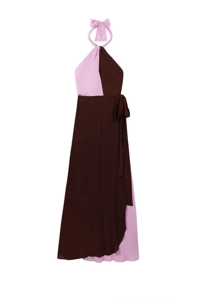 Dresses Women RIXO Bluebelle Chocolate Lilac Mix Dresses Women RIXO Bluebelle Chocolate Lilac Mix