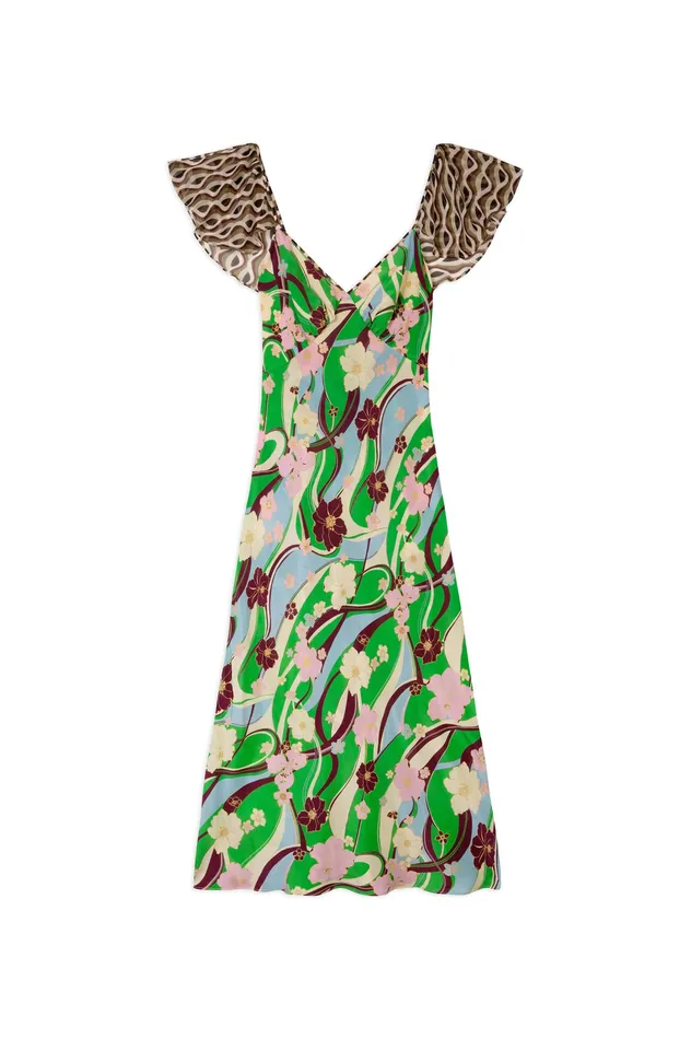 Dresses Women RIXO Effie Hibiscus Geo Mix Dresses Women RIXO Effie Hibiscus Geo Mix