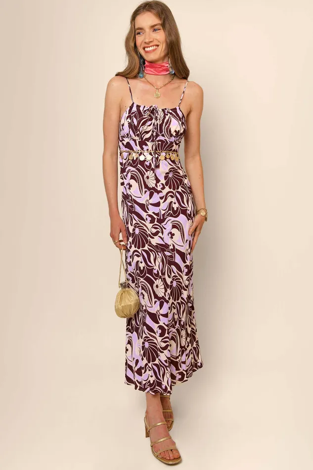 Dresses Women RIXO Maeve Chocolate Abstract Shell