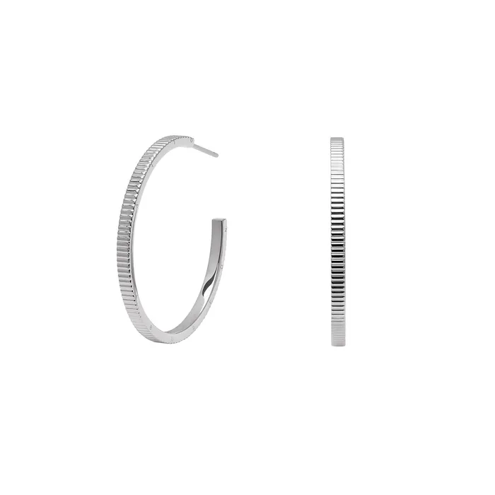 Earrings Olivia Burton Women Linear Silver Hoop Earrings