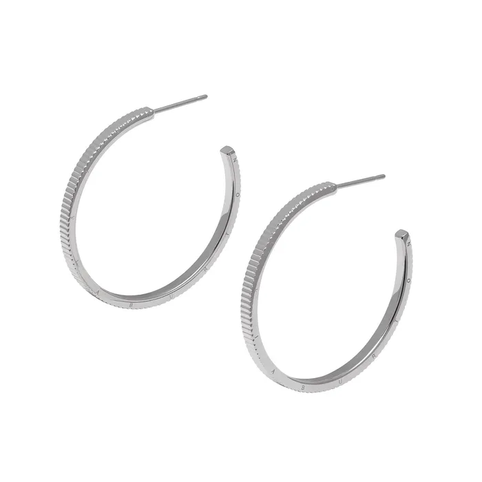 Earrings Olivia Burton Women Linear Silver Hoop Earrings Earrings Olivia Burton Women Linear Silver Hoop Earrings