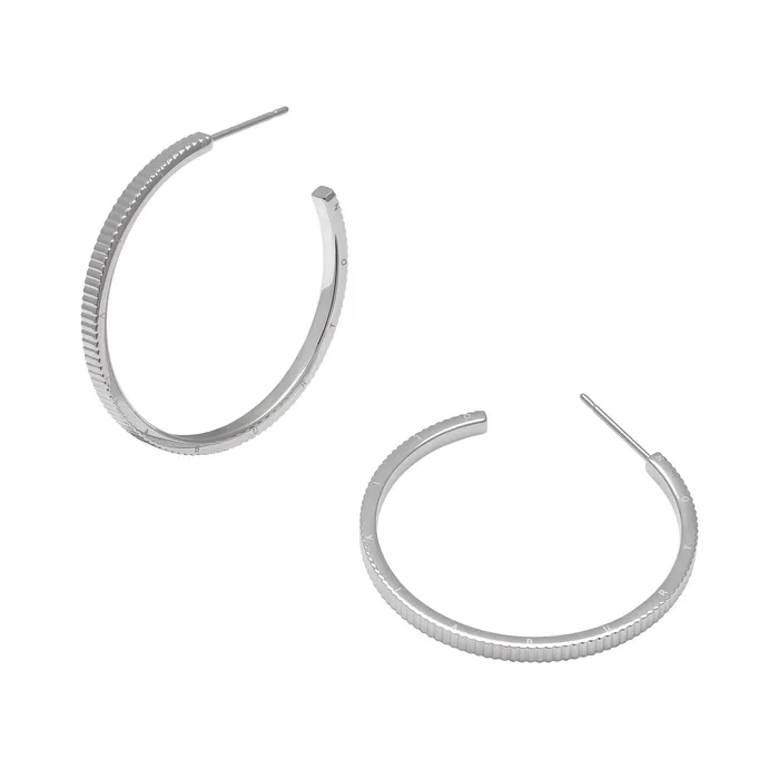 Earrings Olivia Burton Women Linear Silver Hoop Earrings Earrings Olivia Burton Women Linear Silver Hoop Earrings