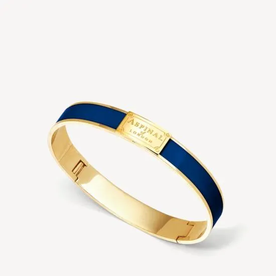 Enamel Bracelet Navy Enamel Women Aspinal Of London Bangles and Bracelets