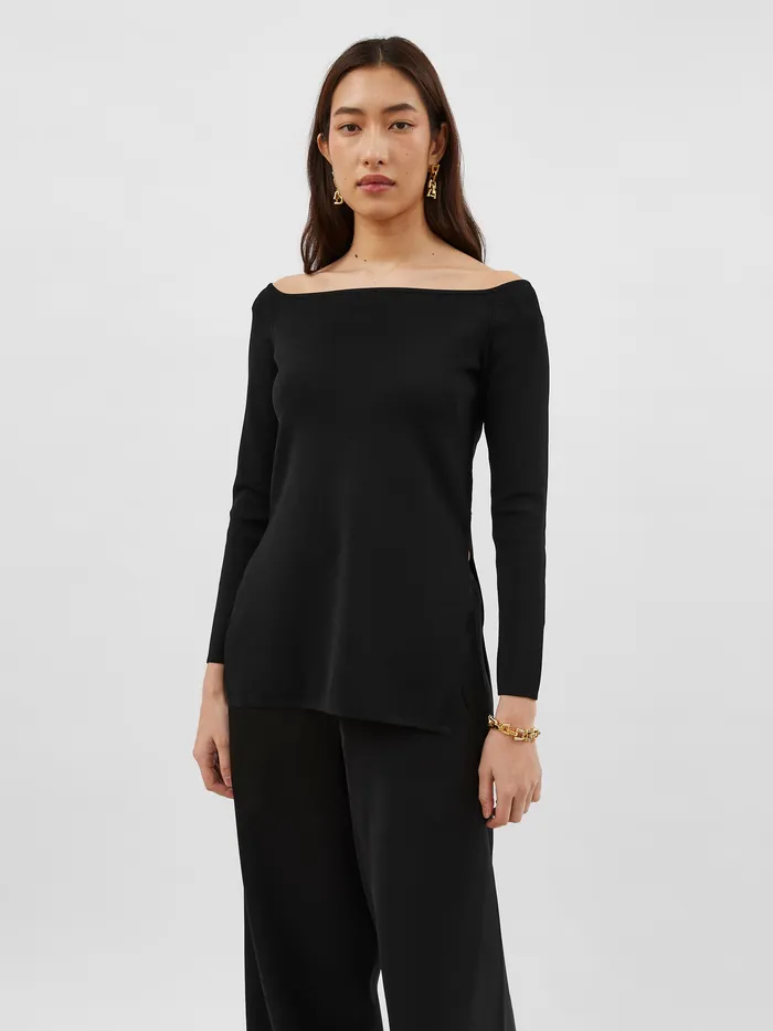 Esse Studios 8211 Obie Off The Shoulder Top in Black Tops The UNDONE Women
