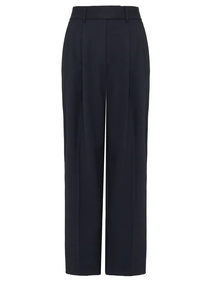 Esse Studios 8211 Oilo Tailored Trouser in French Navy Women Pants The UNDONE