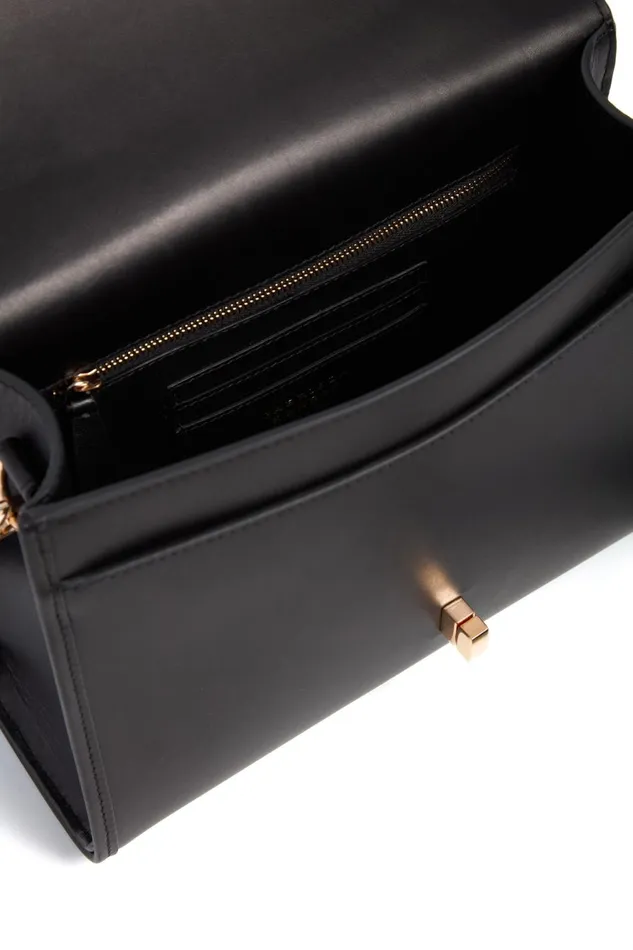 Flap Bags Women Gabriela Hearst Medium Leonora Flap Bag In Black Leather