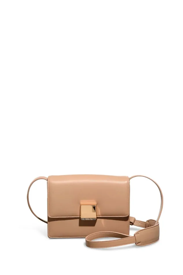 Flap Bags Women Gabriela Hearst Mercedes Shoulder Bag In Nude Nappa Leather