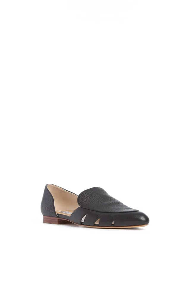 Flats Women Gabriela Hearst Rory Flat Shoe In Black Textured Leather