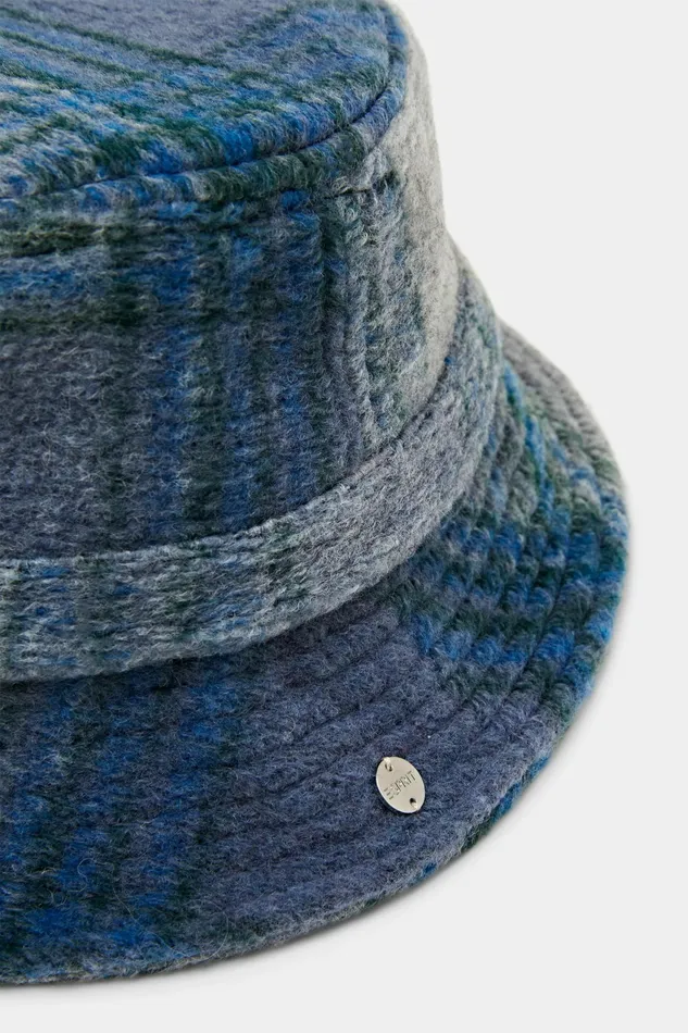 Hats Caps Women Esprit Brushed Paid Bucket Hat Navy