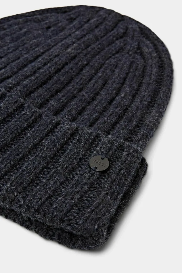 Hats Caps Women Esprit Chunky RibbedKnit Beanie Navy