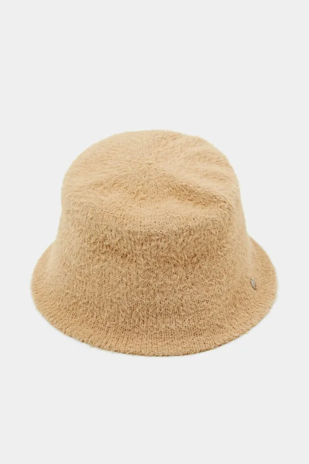 Hats Caps Women Esprit Knitted Bucket Hat Sand