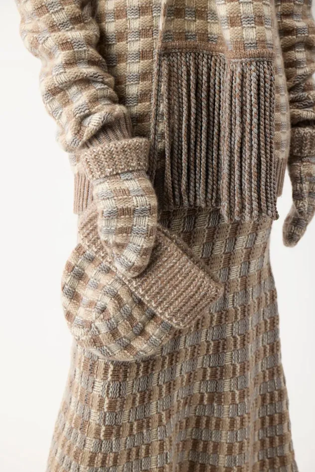 Hats Women Gabriela Hearst Kaja Knit Hat In Multicolor Cashmere